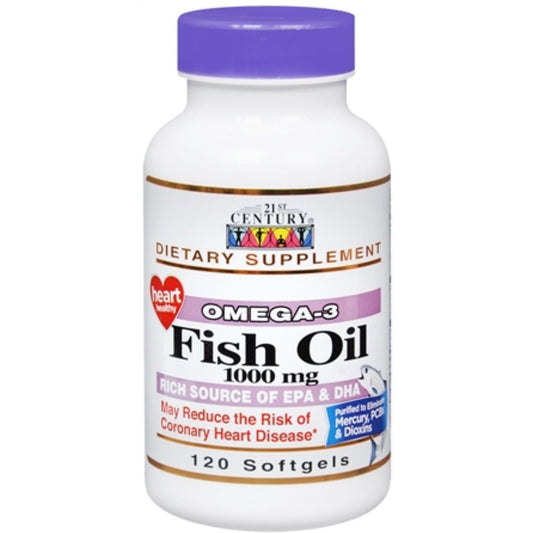 21st Century Leo De Peixe 1000 Mg 120 C�psulas Health & Beauty Pasteur Pharmacy