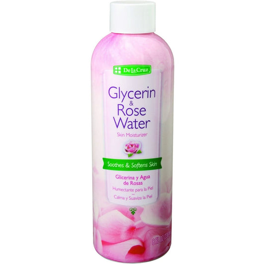 De La Cruz Glycerin & Rose Water, Skin & Hair Moisturizer, 8 Fl Oz (236 Ml) Health & Beauty Pasteur Pharmacy