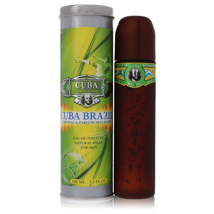 Cuba Brazil Eau de Toilette Spray 3.4 oz for Men Fragluxe Fragluxe