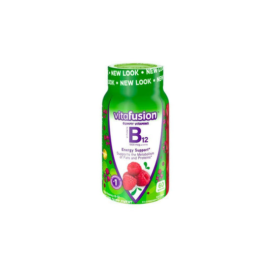 Vitafusion B-12 Energy Support Gummy Supplement Raspberry - 60ct Vitamins & Supplements Pasteur Pharmacy Default Title