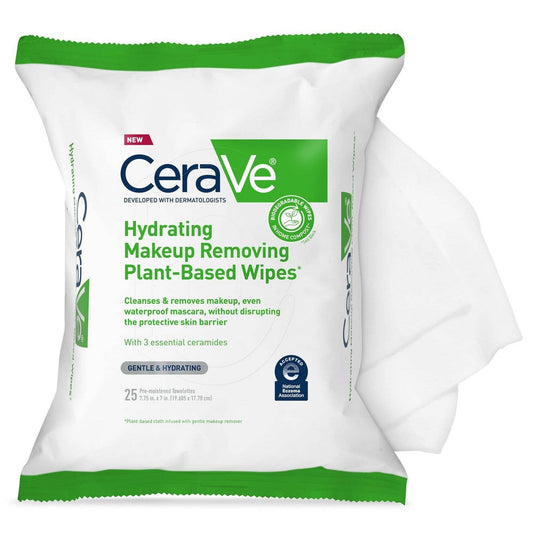 CeraVe Hydrating Makeup Removing Plant Based Wipes Makeup Removers Pasteur Pharmacy