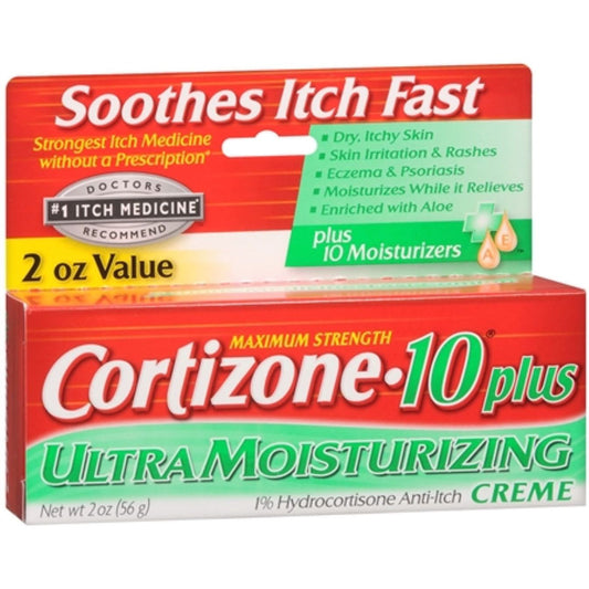 Cortizone 10 Plus Ultra Moisturizing Creme, Maximum Strength, 2 Oz Health & Beauty Pasteur Pharmacy
