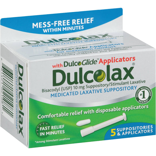 Dulcolax Medicated Laxative Suppositories - 5ct Health & Beauty Pasteur Pharmacy