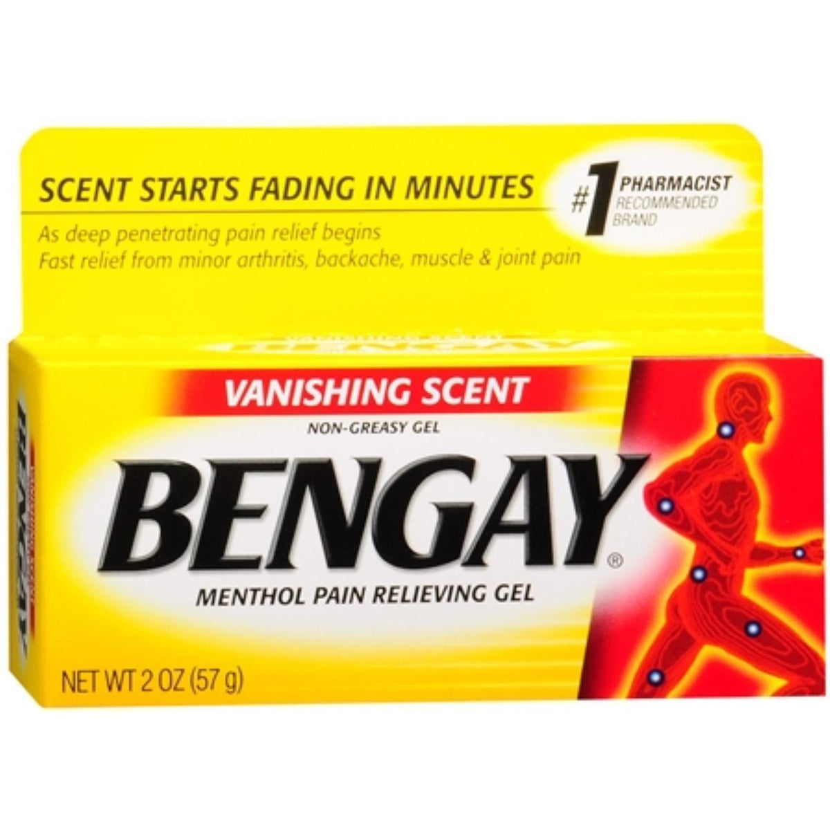 Bengay Menthol Pain Relieving Gel Vanishing Scent