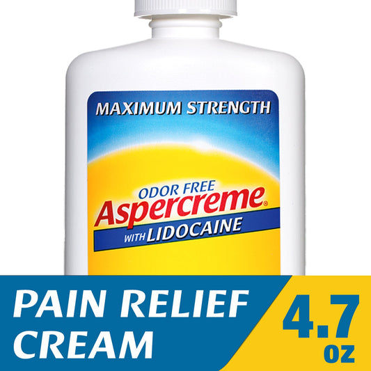 Aspercreme Maximum Strength 4% Lidocaine Pain Relieving Cream Health & Beauty Pasteur Pharmacy