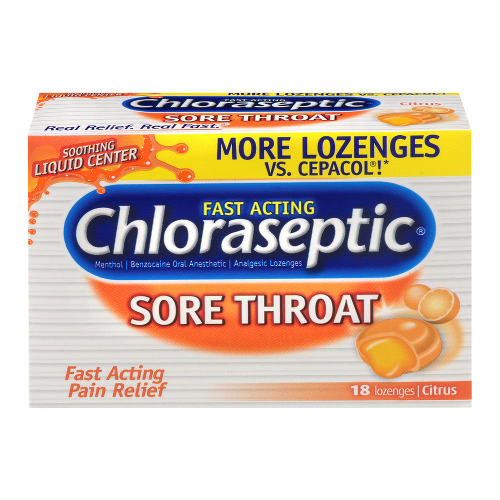 Chloraseptic Lozenges 6-10Mg Citrus 18 Ea Health & Beauty Pasteur Pharmacy