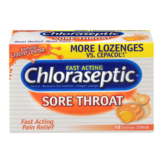 Chloraseptic Lozenges 6-10Mg Citrus 18 Ea Health & Beauty Pasteur Pharmacy
