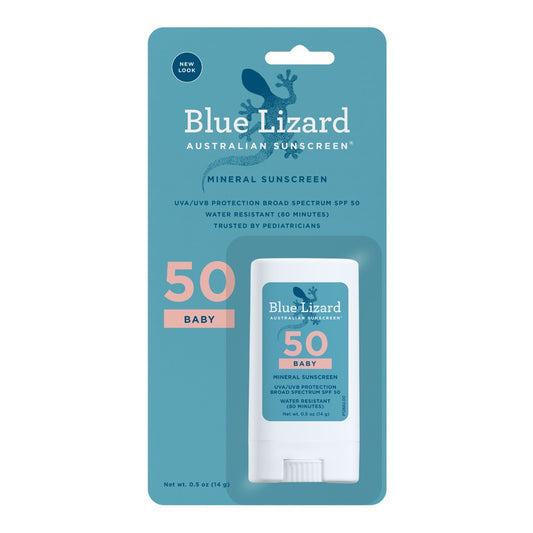 Blue Lizard Australian Mineral Sunscreen Stick Baby SPF 50+ 0.5 Oz Sunscreen Pasteur Pharmacy
