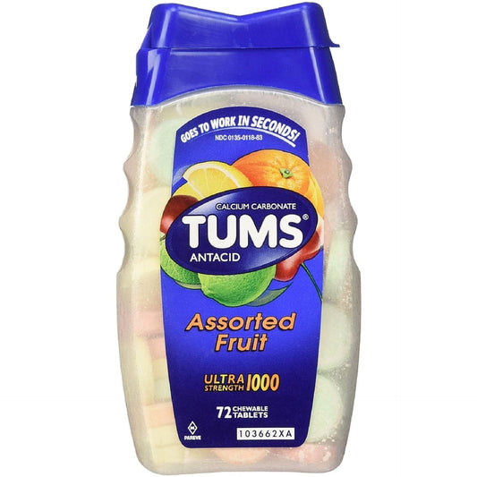 Tums® Ultra Strength 1000 – Assorted Fruit Antacid Chewable Tablets Health & Beauty Pasteur Pharmacy