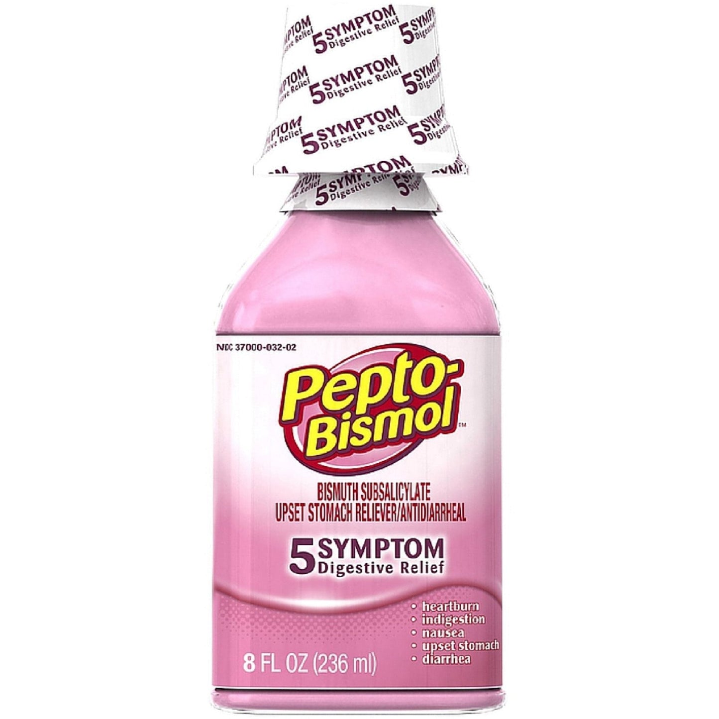 Pepto Bismol Upset Stomach Reliever/Antidiarrheal, 5 Symptom Relief 8 Fl Oz Health & Beauty Pasteur Pharmacy