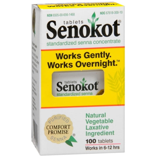 Senokot Regular Strength Tablets Natural Vegetable Laxative Ingredient Health & Beauty Pasteur Pharmacy