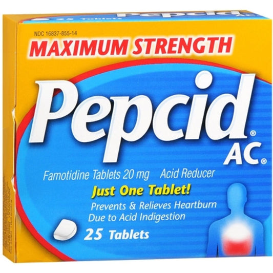 Pepcid AC Acid Reducer, Maximum Strength, 20 Mg, Tablets Health & Beauty Pasteur Pharmacy