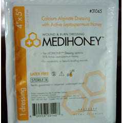 Medihoney Calcium Alginate Dressing With Manuka/Leptospermum Honey 4'' X 5 Medical Supplies Pasteur Pharmacy