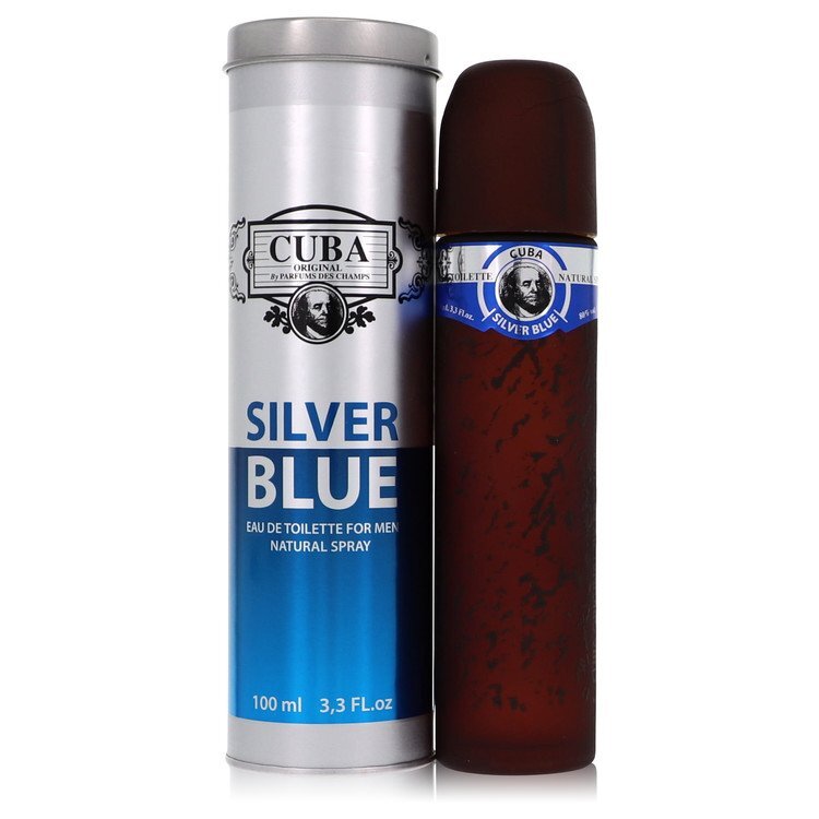 Cuba Silver Blue by Fragluxe Eau De Toilette Spray 3.3 oz (Men) Fragluxe Fragluxe