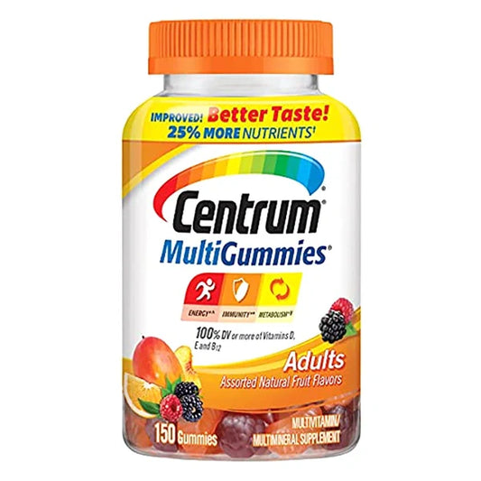 Centrum MultiGummies Gummy Multivitamin For Adults, Multivitamin/Multimineral Supplement With Vitamins D, B And E, Assorted Fruit Flavor Vitamins & Supplements Pasteur Pharmacy