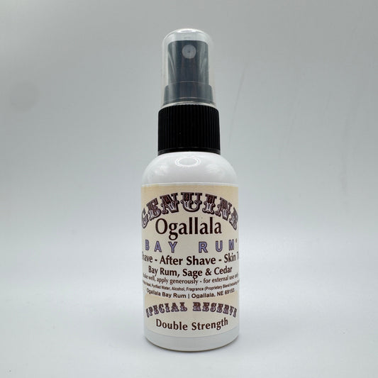 Ogallala Bay Rum, Sage & Cedar Double Strength Pre Shave - After Shave - Skin Toner 2 Oz After Shave Pasteur Pharmacy