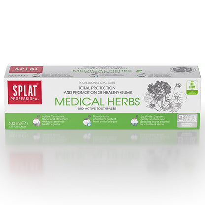 Dentifrice Splat Professional Medical Herbs 100 ml - Soin bucco-dentaire naturel aux plantes pour des gencives et des dents saines