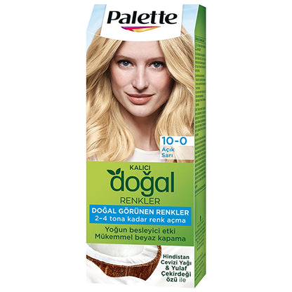 Coloration Palette Blond Naturel Clair 10-0 - Permanente, formule enrichie en ingrédients naturels