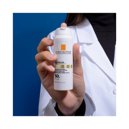 La Roche-Posay Anthelios Age Correct SPF 50 : Protection solaire anti-rides pour peaux sensibles | Protection UVA/UVB et acide hyaluronique hydratant