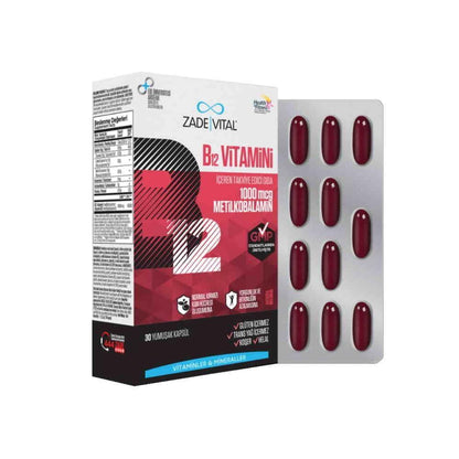 Zade Vital Vitamina B12 - Apoyo esencial | 30 cápsulas