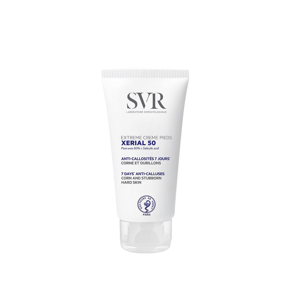 SVR Xerial 50 Extreme Foot Care Cream - Intensive Moisturizer for Dry Heels & Skin, 1.69 fl oz