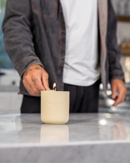 Hotel Collection Grande Ceramic Sand Wax Set Ceramic Sand Wax Candle Hotel Collection