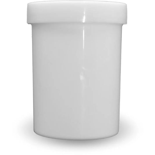 4oz White Ointment Jars with Lids Case of 48 Cosmetics Pasteur Pharmacy