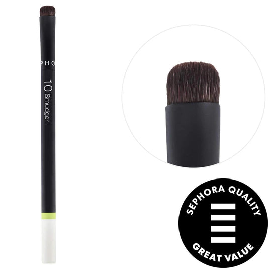 SEPHORA COLLECTION Essential Brush - 10 Smudger, Vegan Makeup Brush for Precise Eyeshadow and Eyeliner Application