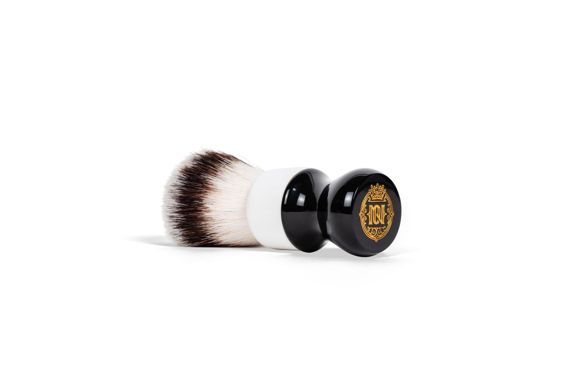 Noble Otter Synthetic Shave Brush - Black/White - 26MM Shaving Brush Noble Otter