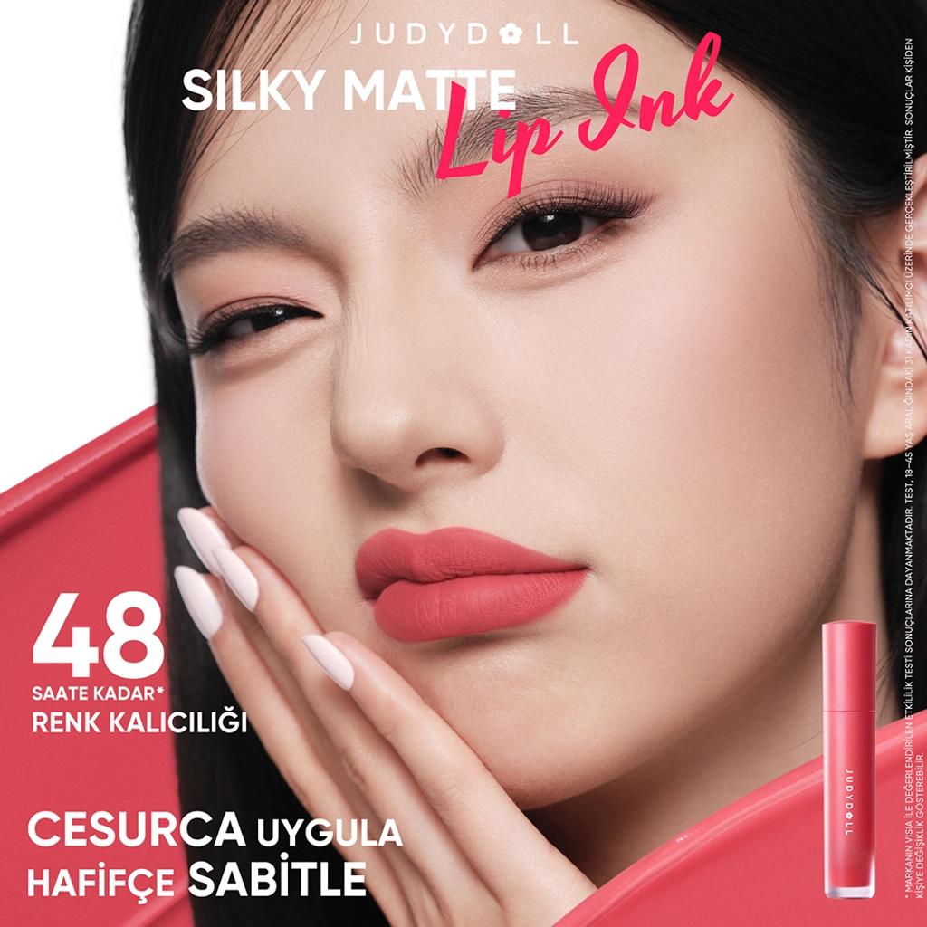 Rouge à lèvres liquide mat soyeux Judydoll 09 Mulberry Ink 2,5 g