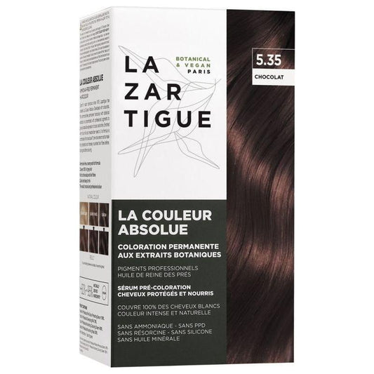 Lazartigue La Couleur Absolue Permanent Hair Color Kit 5.35 Chocolate Hair Color Kit Pasteur Pharmacy