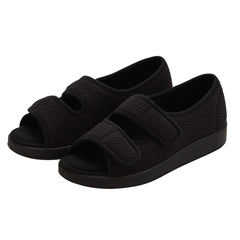 Silverts Womens Easy Closure Sandal For Indoors & Outdoors Black Medical Supplies Pasteur Pharmacy