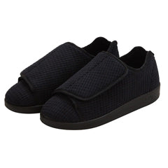 Silverts Black Reusable Slippers Size 10 / 2X-Wide Slip-Resistant Sole Shoes Pasteur Pharmacy