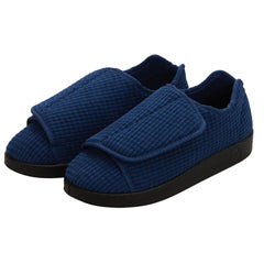 Silvert s Men’s Double-Extra Wide Slip-Resistant Slippers For Seniors 9 Navy Medical Supplies Pasteur Pharmacy