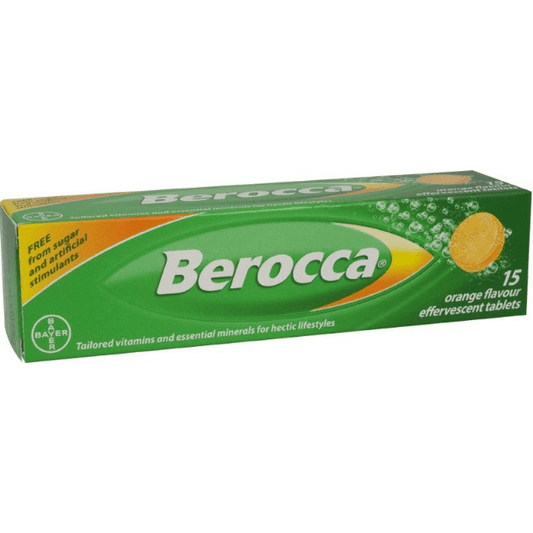 Berocca Energy Orange Flavor 15ct Energy Supplement Pasteur Pharmacy