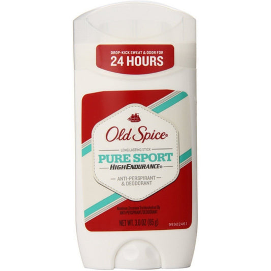 Old Spice High Endurance Invisible Solid Antiperspirant Deodorant For Men Pure Sport Scent 3.0 Oz Deodorant Pasteur Pharmacy