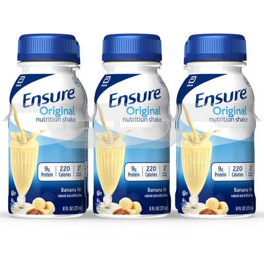 Ensure Original Nutrition Shake Banana Nut Ready-to-Drink 8 Fl Oz Bottles Nutrition Drinks & Shakes Pasteur Pharmacy