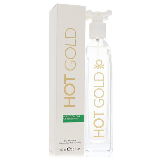 Hot Gold by Benetton Eau De Toilette Spray 3.3 oz (Women)