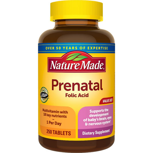Nature Made® Prenatal Multivitamin with Folic Acid Vitamins & Supplements Pasteur Pharmacy