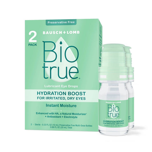Biotrue Hydration Boost Dry Eye Drops Twin Pack - 0.66 Fl Oz Eye Drops & Lubricants Pasteur Pharmacy
