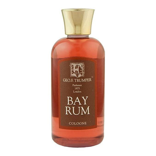Geo. F. Trumper Bay Rum Cologne Refill Bottle Plastic Travel 100ml Cologne Pasteur Pharmacy