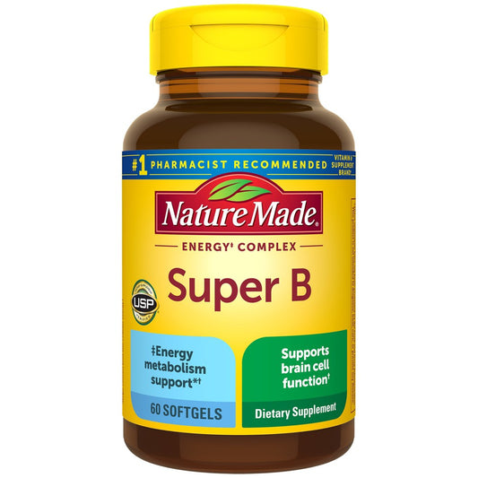 Nature Made Super B Energy Complex Softgels - 60ct Vitamins & Supplements Pasteur Pharmacy