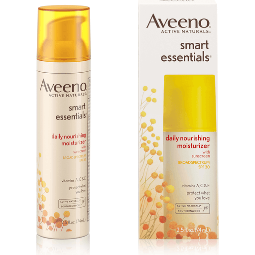 Hydratant nourrissant quotidien Aveeno Smart Essentials avec écran solaire à large spectre FPS 30 - 74 ml