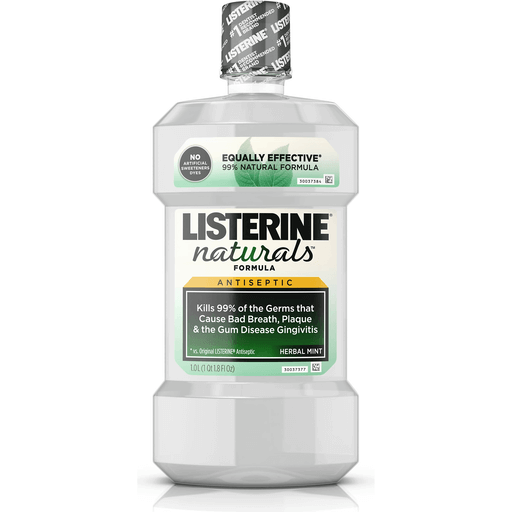 Listerine Naturals Herbal Mint Antiseptic Mouthwash - 1 L Mouthwash Pasteur Pharmacy