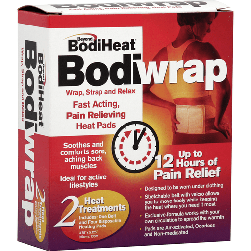 Beyond BodiHeat Heat Pads, Fast Acting, Pain Relieving, Bodiwrap Personal Care Pasteur Pharmacy