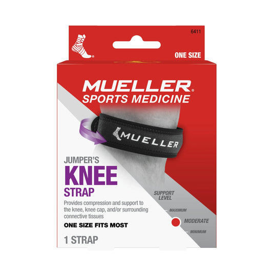 Mueller Jumper's Knee Strap, Unisex, One Size Fits Most, Black Health Care Pasteur Pharmacy
