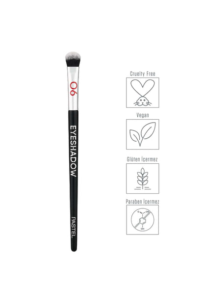 Brocha para sombras de ojos Profashion Pastel - Punta redonda para una aplicación suave, adecuada para sombras de ojos en polvo y crema