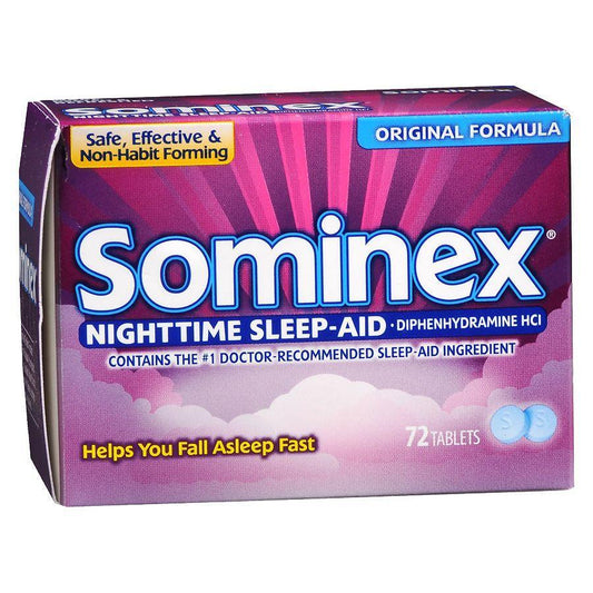 Sominex Nighttime Sleep-Aid Original Formula Tablets Vitamins & Supplements Pasteur Pharmacy