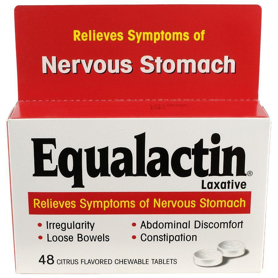 Equalactin Laxative Chewable Tablets, Citrus 48 ct Medicine Cabinets Pasteur Pharmacy