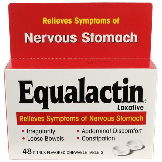 Equalactin Laxative Chewable Tablets, Citrus 48 ct Medicine Cabinets Pasteur Pharmacy